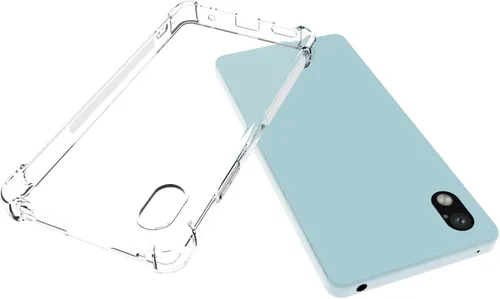 Vista 3 de USTIYA Caso para Sony Xperia Ace III 3 Clear TPU cuatro esquinas cubierta protectora transparente suave funda