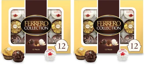 Vista 15 de Ferrero Rocher Chocolate Candy, 16 chocolates con leche de avellana, 7