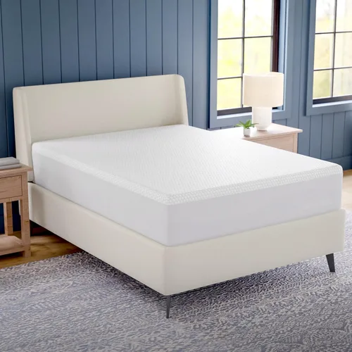 Vista 4 de GhostBed Cubrecolchón de espuma viscoelástica de gel refrescante de 3 pulgadas, funda impermeable, protector y cubrecolchón en uno, tamaño individual