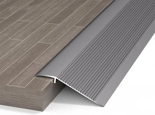 Vista 7 de Tira de transición de piso, tiras de transición de aluminio para puerta, transición de suelo adhesivo de 35.4 pulgadas, para borde de puerta