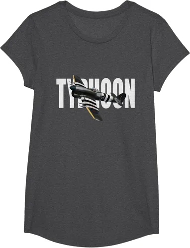 Vista 76 de RAF Hawker Typhoon WW2 Fighter Aircraft T-Shirt