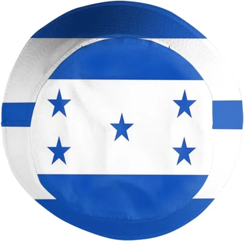 Vista 4 de Sombreros unisex de bandera de Honduras, sombreros de pescador hondureños, sombreros de pescador, sombreros de verano para viajes de verano