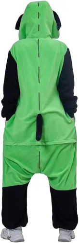 Vista 6 de Invader Cosplay Zim - Sudadera con capucha y cremallera para hombre, disfraz de Halloween