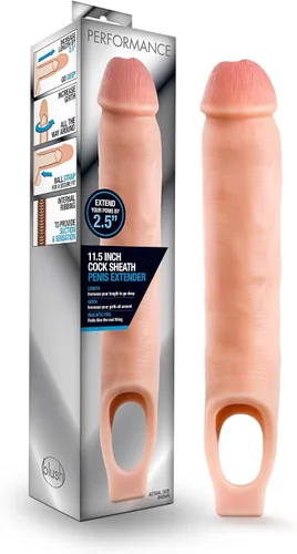 Vista 11 de Blush Novelties, Performance - Extensor de vaina de pene ultra suave X5 Plus de 9 pulgadas – Extiende tu pene de 0.5 pulgadas – Grosor hasta 1.5