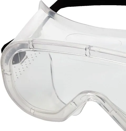 Vista 3 de Sellstrom Flexible, Soft, Direct Vent, Protective Safety Goggle, Clear Body, Clear Lens, Black Adjustable Strap, S81010