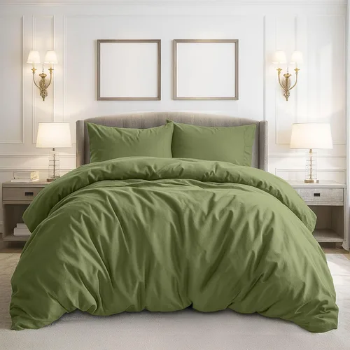 Vista 20 de Pure Bedding - Funda de edredón tamaño Individual/Individual XL - Juego de ropa de cama extra suave de 2 piezas, incluye 1 funda de edredón de 68 x