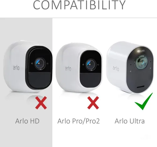 Vista 6 de kwmobile Funda de silicona para Arlo Ultra/Arlo Pro 3 / Pro 4 - Funda protectora de TPU para cámara con protector solar, resistente a la intemperie