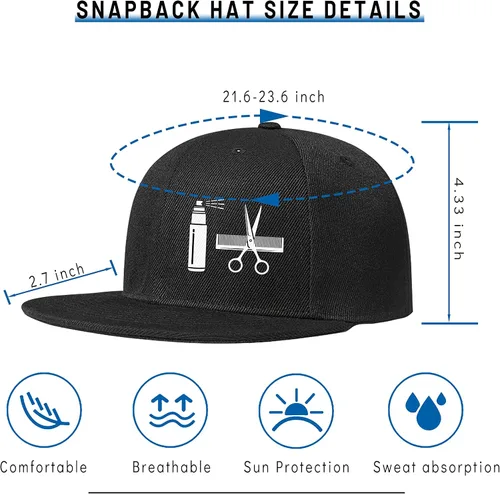 Vista 2 de Sombreros de Jesucristo para hombre, gorra de visera plana para hombre, mochila negra a presión, gorra de béisbol negra