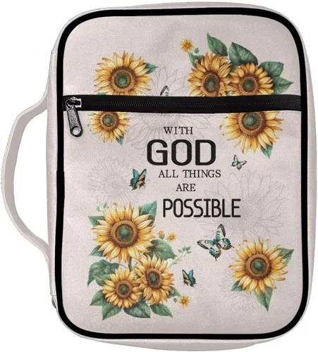 Vista 16 de Funda para la Biblia de Béisbol con Impresión de Agua y Fuego para Niños, Fundas Ligeras para la Biblia, Bolso de Mano para Estudio de la Biblia