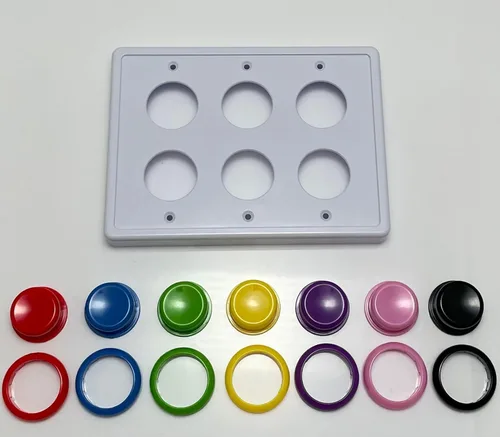 Vista 8 de Caja para interruptor estilo sala de juegos, para decoración del cuarto de los niños o el cuarto de juegos blanco/rosa/púrpura (White/Pink/Purple)