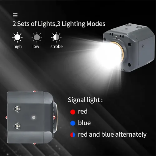 Vista 4 de Hanatora Luces de vuelo nocturno para DJI Mini 4K/2, Mini 5 4 3 Pro, Mini SE, Mavic Mini, Mavic Air, Spark, Kit de luces de búsqueda LED Accesorios