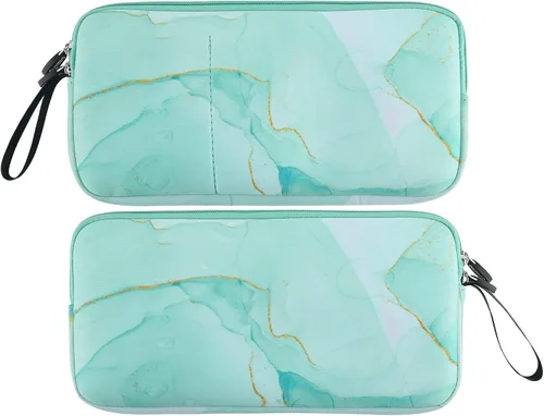 Vista 4 de Cosmos Funda de neopreno para teclado de transporte, bolsa de protección compatible con teclado mágico 1 y 2, mouse mágico, teclado inalámbrico