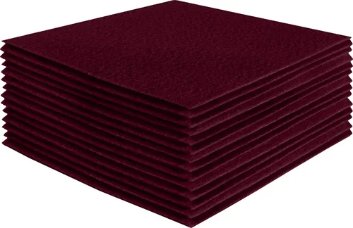 Vista 223 de FabricLA Hojas de fieltro acrílico para manualidades, cuadrados de fieltro precortados suaves de 4 x 4 pulgadas (3.9 in x 3.9 in), utiliza hojas