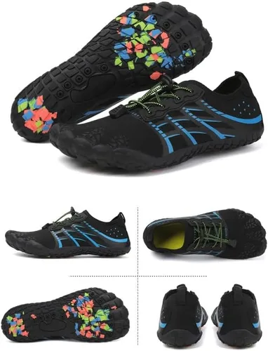 Vista 8 de LIZRHA Zapatos de agua para hombres y mujeres de secado rápido, zapatos de natación acuática, zapatos descalzos para pesca al aire libre, playa