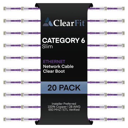 Vista 11 de UNC Group - Paquete de 10 cables de conexión Ethernet Cat6 28AWG de 1 pie, red, arranque transparente, Internet Cat 6, clasificación para centro