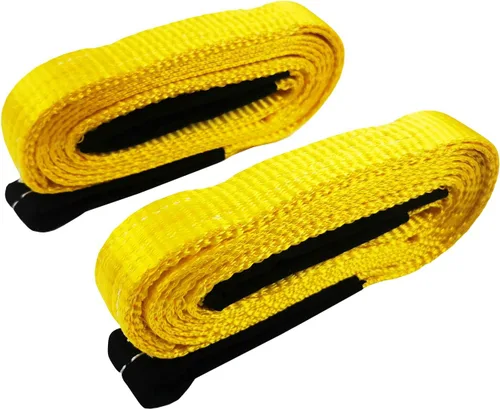 Vista 6 de 6 correas de elevación de 1 pulgada x 8 pies, correa de elevación resistente con 2 bucles reforzados, resistencia a la rotura de 5000 libras