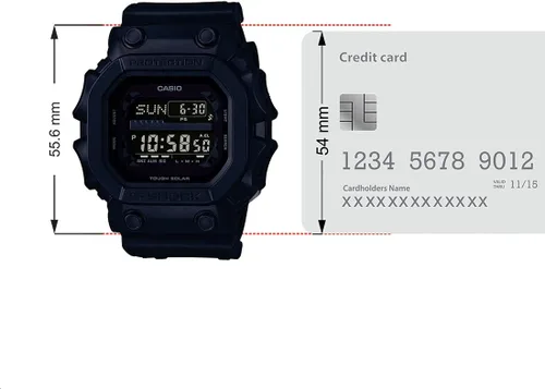 Vista 7 de Casio Digital Sport Solar Hombres G-Shock Casio GX-56BB-1D, Azul, Digital