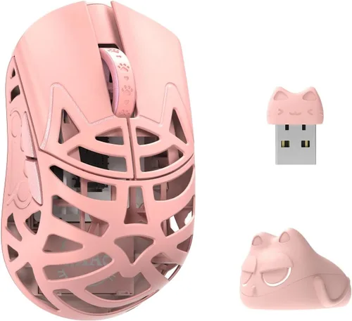 Vista 3 de MK x WLMOUSE Beast Miao - Mouse inalámbrico de 8 K (OM óptico, blanco)