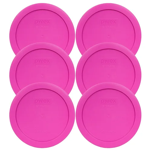 Vista 49 de Pyrex 7201-PC (4 tazas) Berry Pink - Tapa de almacenamiento para cuencos de vidrio, fabricada en Estados Unidos