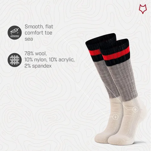 Vista 4 de FoxRiver Outdoorsox - Calcetines de media pantorrilla para hombre