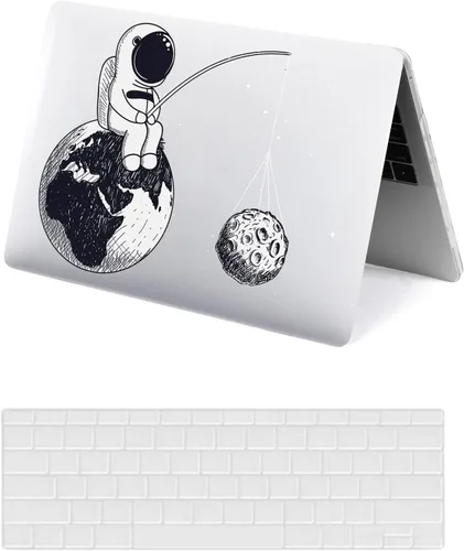 Vista 21 de Funda protectora para MacBook Air 2024 2023 de 15 pulgadas M2 M3 Retina/Touch ID A2941 A3114, carcasa rígida de plástico negro para laptop y León 801