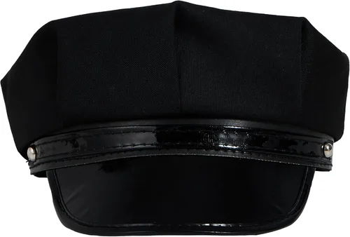Vista 3 de Spooktacular Creations Sombrero universal de chófer negro para adultos, limusina, limusina, taxista, accesorio para disfraz de cosplay de Halloween