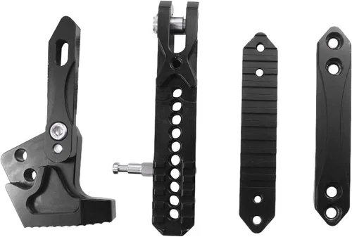 Vista 5 de Caballete universal para motocicleta con soporte lateral ajustable para pie, caballete de estacionamiento para motocicleta eléctrica, soporte