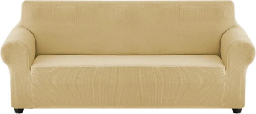 Vista 17 de CONRUSER Funda elástica para sofá, impermeable, funda de sofá suave, protector de muebles con parte inferior elástica para niños, mascotas Aqua