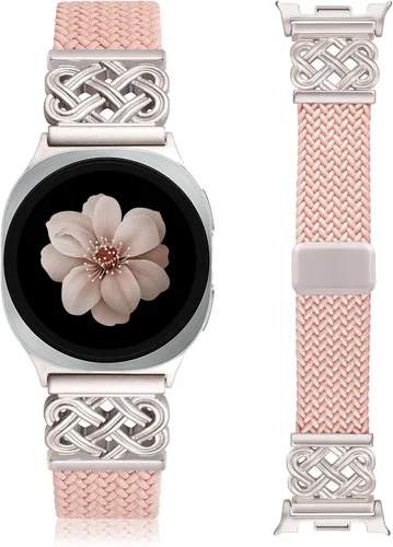 Vista 11 de Correa trenzada magnética compatible con Samsung Galaxy Watch 8 7 6 5 4 FE de 40mm 44mm/8 6 Classic/5 Pro/4 Classic/3 de 41mm/Active 2 para mujeres
