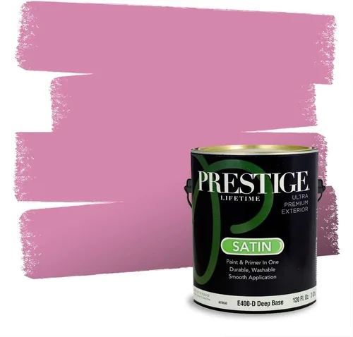 Vista 363 de Prestige Paints Pintura exterior e imprimación en uno, 1 galón, plano, coincidencia comparable de Valspar* Amber Rose*