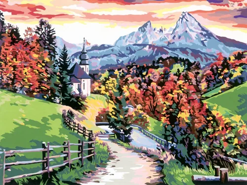 Vista 6 de Ravensburger CreArt Beautiful Baviera - Kit de pintura por números para adultos, pintura de artes y manualidades para edades de 14 años en adelante