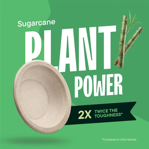 Vista 4 de Cuencos de papel, 100% compostables desechables para sopa [paquete de 125] - libres de PFAS - Certificado BPI - [16 onzas] resistentes, ecológicos