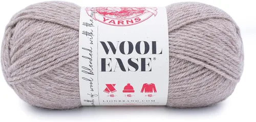 Vista 47 de Lion Brand Yarn, Wool-Ease - Ovillo de punto y ganchillo color rosa, 1