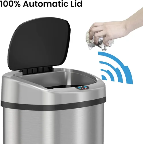 Vista 2 de SensorCan Cubo de basura automático, con sensor y sin necesidad de contacto directo, para cocina.