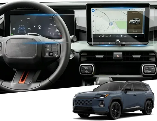 Vista 18 de YEE PIN Protector de pantalla para 2014-2019 4Runner Entune 6.1 pulgadas/2013 BRZ, protector de pantalla táctil de cristal templado para navegación