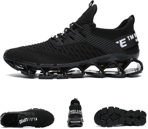 Vista 2 de Zapatos deportivos Chopben para correr tenis a la moda con red transpirable y suela suave antideslizante zapatos para caminar casuales y atléticos