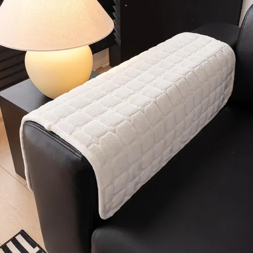 Vista 2 de Fundas seccionales de terciopelo para sofá de 1 asiento