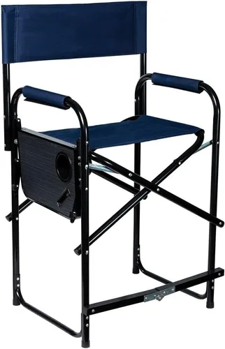 Vista 8 de Dura-Tech Silla alta plegable con mesa Comodidad estable elevada Duradera y resistente Comodidad acolchada Mesa plegable adjunta Capacidad