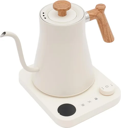 Vista 10 de Hervidores eléctricos, 1200 W, 0.9 L, temperatura variable digital, cuello de cisne, hervidor eléctrico para verter sobre café, control
