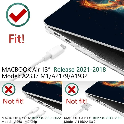Vista 99 de Funda para computadora MacBook Pro de 13 pulgadas, modelo A1425/A1502, modelo A1425/A1502, diseño de primera calidad, funda rígida para laptop 3D 3D