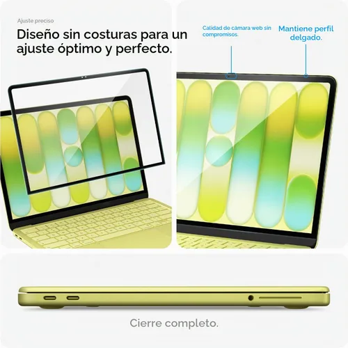 Vista 6 de Spigen Protector de Pantalla Vidrio Templado GlasTR Slim para Macbook Neo Vidrio templado 9H+, resistencia a los arañazos, GlasTR Slim, claridad