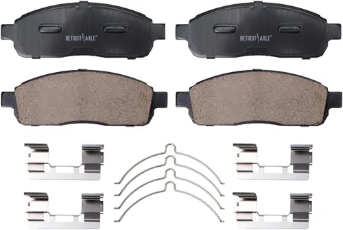 Vista 8 de Detroit Axle - Kit de frenos RWD para Ford F-150 Lincoln Mark LT 2004-2008, frenos de disco perforados y ranurados, rotores pastillas de freno