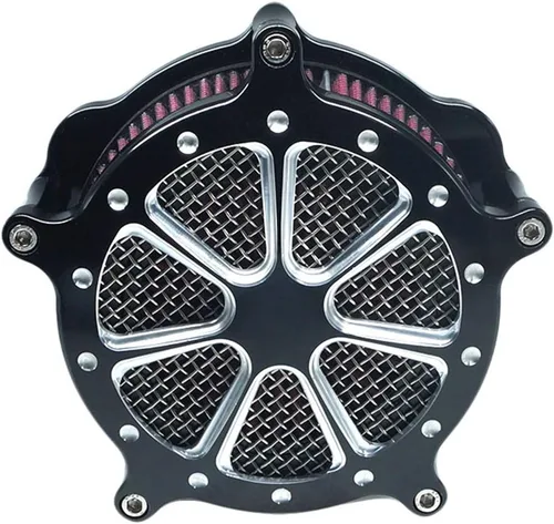 Vista 9 de Filtro de aire de admisión CNC Cut Filtro de aire Venturi Kit de cromo para Harley Dyna 2000 - 2017 Softail 2000 - 2015 Touring 2000 - 2007 Fitment