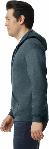 Vista 2 de Gildan Sudadera con capucha y cremallera completa para hombre