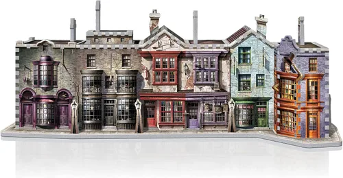 Vista 3 de Wrebbit3D Harry Potter - Rompecabezas 3D modelo de Diagon Alley 450 piezas reales de rompecabezas jigsaw Construye y viaja por el mundo mágico