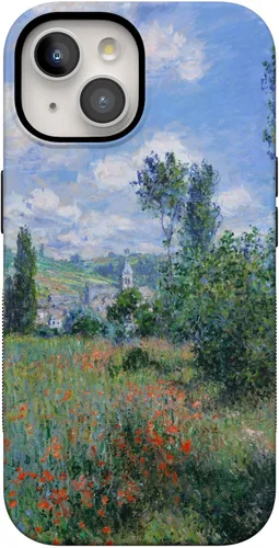 Vista 91 de Casely Funda para iPhone 15 Flores pintadas Frida Kahlo Floral Girly Funda atrevida Compatible con MagSafe