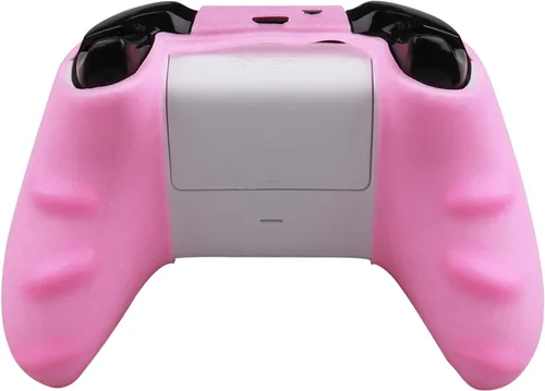 Vista 3 de RALAN - Funda protectora de silicona antideslizante con purpurina para control de Xbox One, compatible con Xbox 1 con mando de mando inalámbricocon