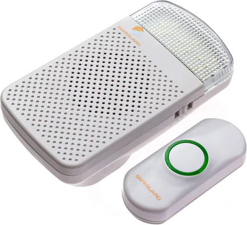Vista 6 de Kit de timbre inalámbrico, rango de 1000 pies, timbre enchufable, ideal como timbre con discapacidad auditiva y timbre sordo, ajuste de volumen