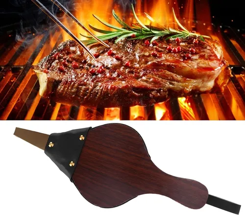 Vista 8 de EBTOOLS Fuelle de chimenea, fuelle de madera de 12 pulgadas, soplador de chimenea manual de madera con correa para colgar para acampar al aire
