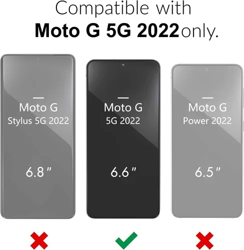 Vista 2 de oakxco Funda para teléfono Motorola Moto G 5G 2022 de silicona líquida, delgada y fina de gel de goma suave TPU cubierta lisa y simple para mujeres